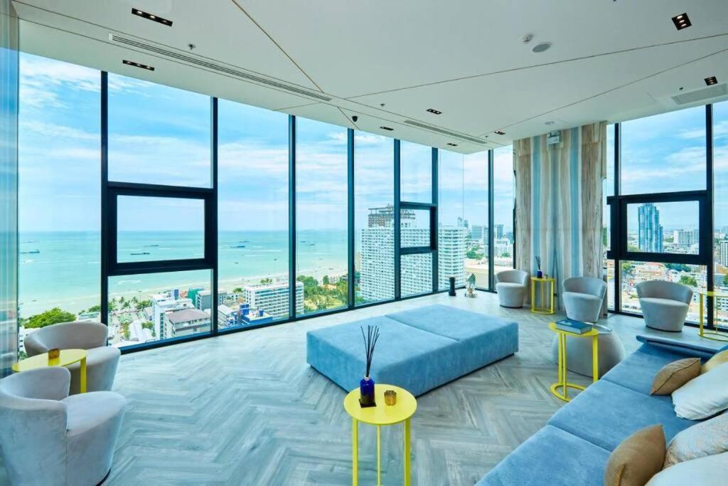 Sea View 2 Bed Room Condo @ Central Pattaya Bagian luar foto